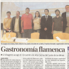 Gastronomía Flamenca - La Opinión 2013